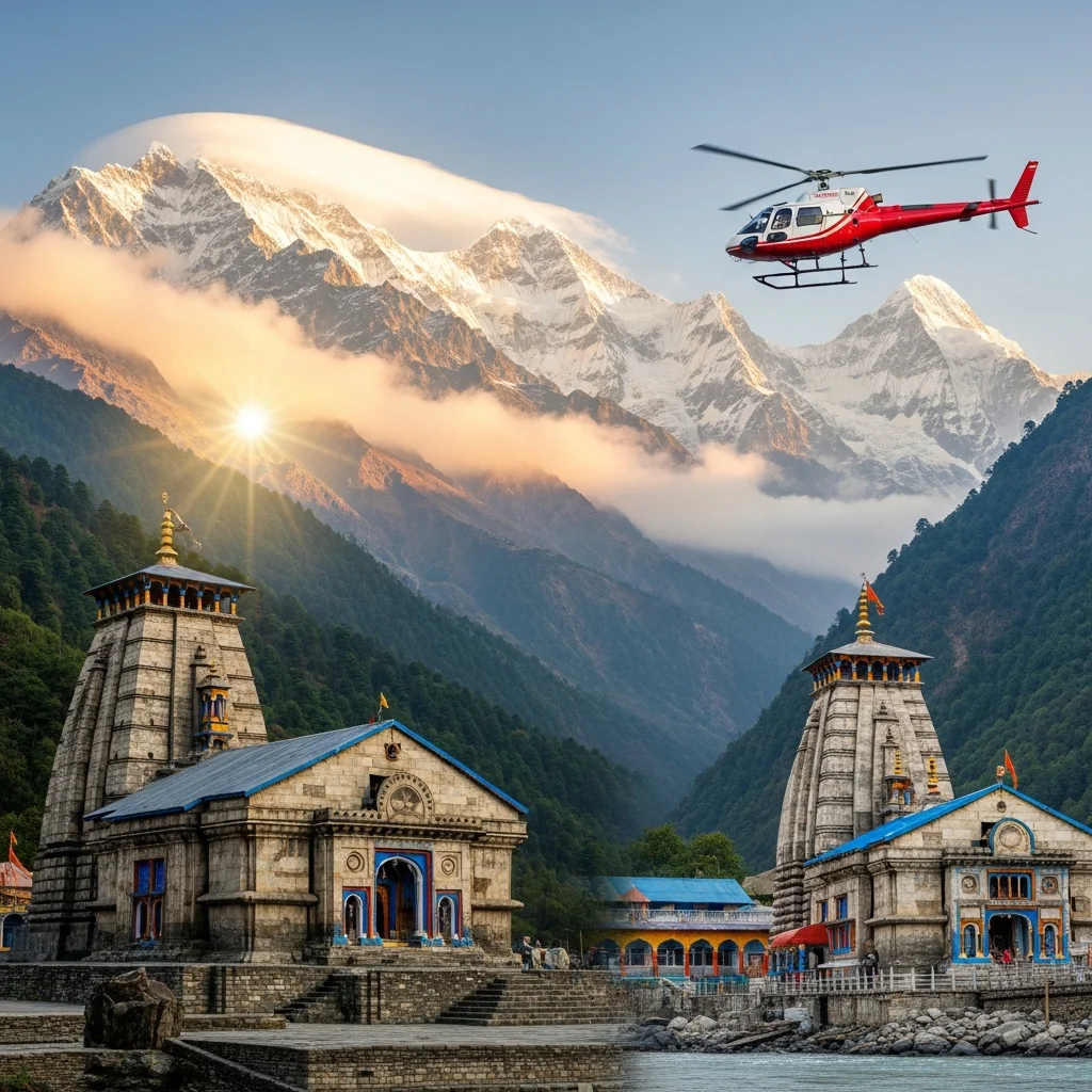 Do Dham Yatra Same Day by Helicopter from Dehradun